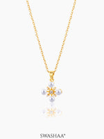 Dahlia Pearl Viterix 18K Gold Plated Necklace