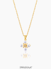 Dahlia Pearl Viterix 18K Gold Plated Necklace