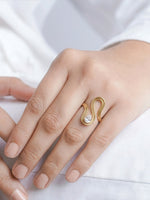 Darika Solitaire 18K Gold Plated Women's Ring