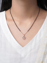 Delora Rosegold Plated Mangalsutra