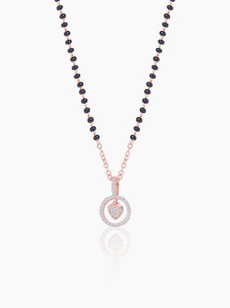 Delora Rosegold Plated Mangalsutra