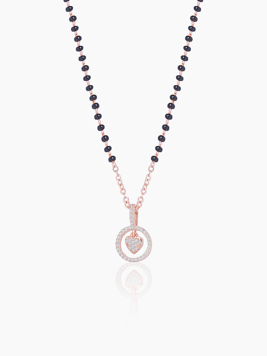 Delora Rosegold Plated Mangalsutra