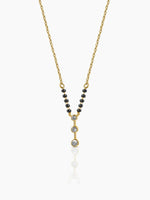 Devika Trio Diamond 18K Gold Plated Drop Mangalsutra