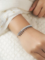 Dia Silver Mangalsutra Bracelet