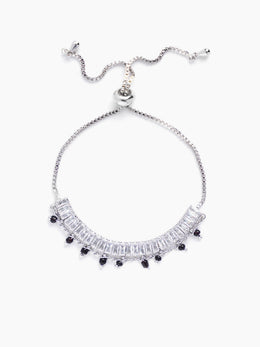 Dia Silver Mangalsutra Bracelet