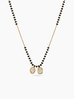 Diya Halo Solitaire 18K Gold Plated Mangalsutra