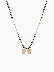 Diya Halo Solitaire 18K Gold Plated Mangalsutra