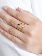 Dulora 18K Gold Plated Women's Ring