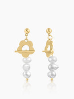 Dunsmuir Pearl 18K Gold Plated Earrings