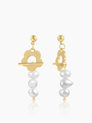 Dunsmuir Pearl 18K Gold Plated Earrings