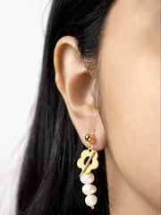 Dunsmuir Pearl 18K Gold Plated Earrings
