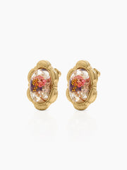 Elarose Floral 18K Gold Plated Earrings
