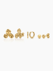 Elenka 18K Gold Plated Women's Earring Set