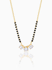 Esha Solitaire 14K Gold Plated Mangalsutra