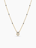 Eshana Diamond Heart 18K Gold Plated Mangalsutra