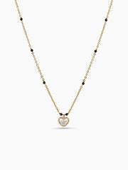 Eshana Diamond Heart 18K Gold Plated Mangalsutra