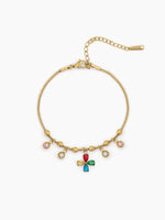 Florise Multicolor Diamond 18K Gold Plated Bracelet