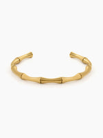 Gianella Bamboo Link 18K Gold Plated Cuff Bracelet