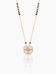 Gleaming Clover 18K Gold Plated Mangalsutra