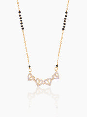 Gleaming Clover 18K Gold Plated Mangalsutra