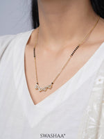Gleaming Clover 18K Gold Plated Mangalsutra