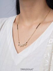 Gleaming Clover 18K Gold Plated Mangalsutra