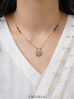 Gleaming Clover 18K Gold Plated Mangalsutra