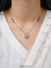 Gleaming Clover 18K Gold Plated Mangalsutra