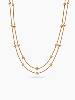 Gloria Layered 18K Gold Plated Women's Chain