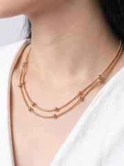 Gloria Layered 18K Gold Plated Women's Chain