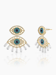 Havana Eye 18K Gold Plated Earrings