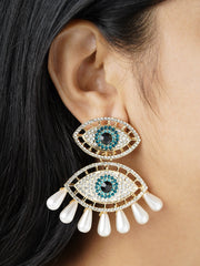 Havana Eye 18K Gold Plated Earrings