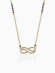 Iraani Infinity Diamond 18K Gold Plated Mangalsutra