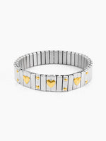 Ishra Heart Silver - 18K Gold Plated Bracelet