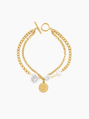 Kinna Pearl 18K Gold Plated Bracelet