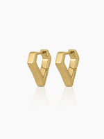 Kiran 18K Gold Plated Women's Hoop Earrings