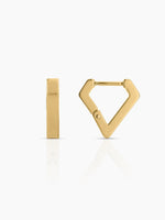 Kiran 18K Gold Plated Women's Hoop Earrings