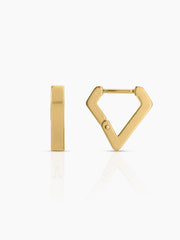 Kiran 18K Gold Plated Women's Hoop Earrings