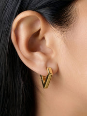 Kiran 18K Gold Plated Women's Hoop Earrings