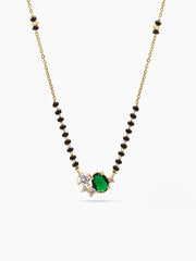 Krisha Green Diamond 18K Gold Plated Mangalsutra