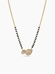 Krupa Twin Drop Diamond 18K Gold Plated Mangalsutra