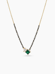 Kruti Green Diamond 18K Gold Plated Mangalsutra