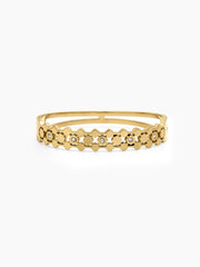 Lareza Diamond 18K Gold Plated Small Wrist Band Bracelet
