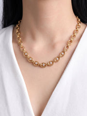 Lavika Solitaire 18K Gold Plated Chain