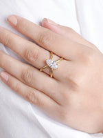 Lenavia Solitaire 18K Gold Plated Women's Ring