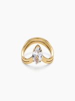 Leonie Marquise Solitaire 18K Gold Plated Women's Ring