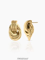 Linguine 18K Gold Plated Earrings