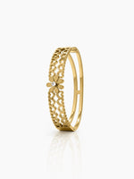 Linora 18K Gold Plated Small Wrist Band Bracelet