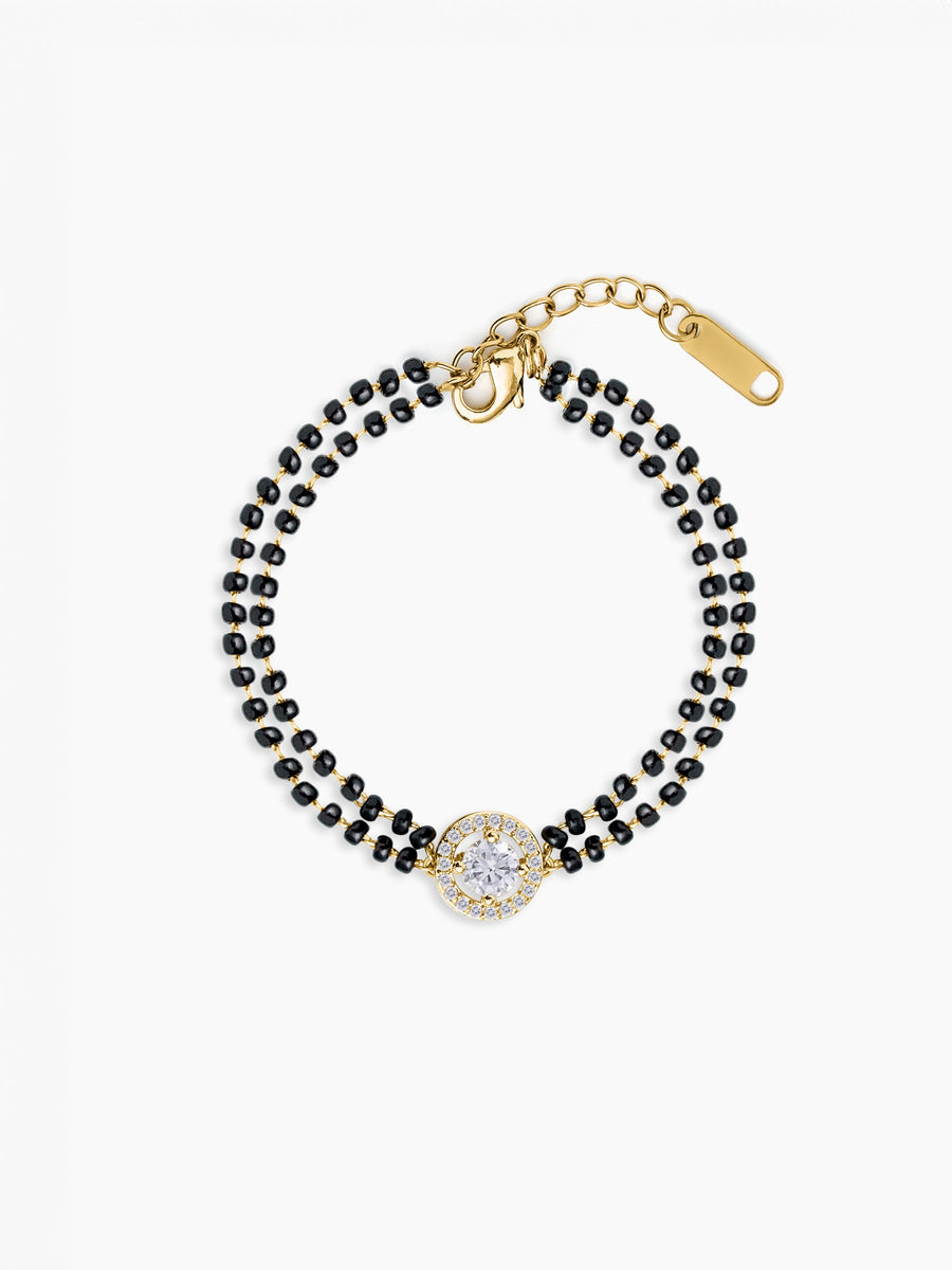 Lisa Diamond 18K Gold Plated Mangalsutra Bracelet