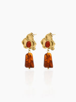 Lovenna Floral 18K Gold Plated Earrings